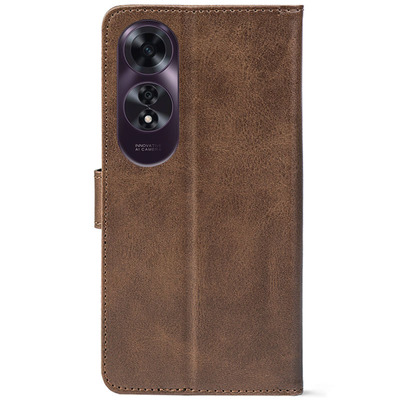 Чохол-книжка Crazy Horse Clasic для Oppo A60 Brown (Front)