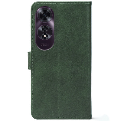 Чохол-книжка Crazy Horse Clasic для Oppo A60 Dark Green (Front)