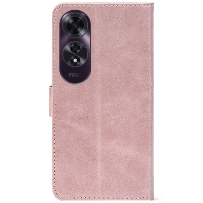 Чохол-книжка Crazy Horse Clasic для Oppo A60 Rose Gold (Front)