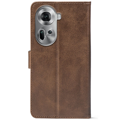 Чохол-книжка Crazy Horse Clasic для OPPO Reno 11 5G Brown (Front)