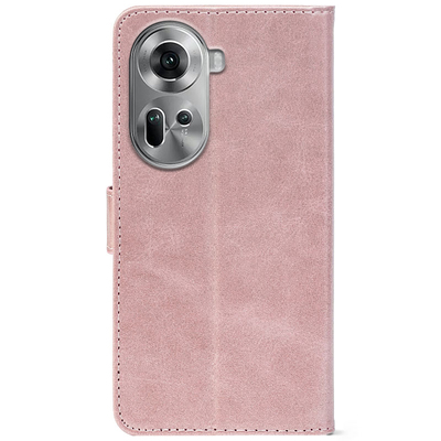 Чохол-книжка Crazy Horse Clasic для OPPO Reno 11 5G Rose Gold (Front)