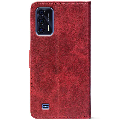 Чохол-книжка Crazy Horse Clasic для Oukitel C31 Red Wine (Front)