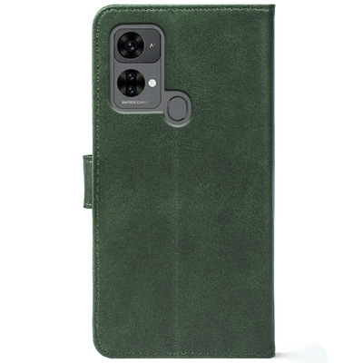 Чохол-книжка Crazy Horse Clasic для Oukitel C33 Dark Green (Front)