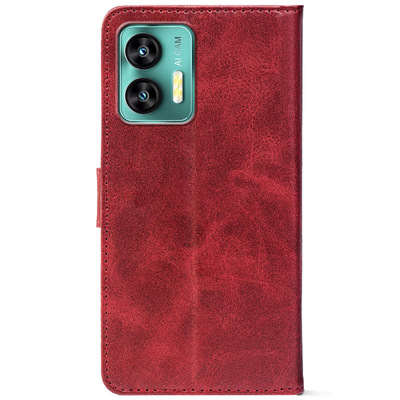 Чохол-книжка Crazy Horse Clasic для Oukitel C35 Red Wine (Front)