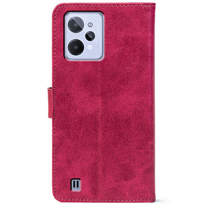 Чохол-книжка Crazy Horse Clasic для Realme C31 Magenta (Front)