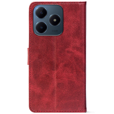 Чохол-книжка Crazy Horse Clasic для Realme C63 4G Red Wine (Front)