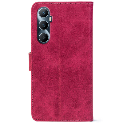 Чохол-книжка Crazy Horse Clasic для Realme C65 Magenta (Front)