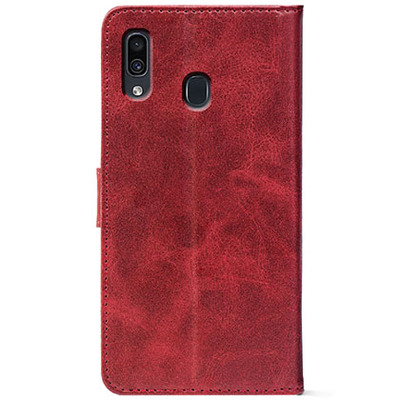 Чохол-книжка Crazy Horse Clasic для Samsung Galaxy A20 (A205) Red Wine (Front)