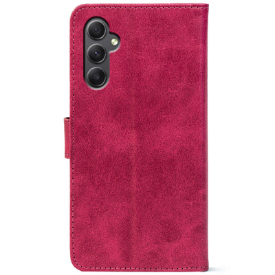 Чохол-книжка Crazy Horse Clasic для Samsung Galaxy A35 5G (A356) Magenta (Front)