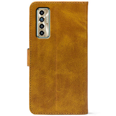 Чохол-книжка Crazy Horse Clasic для Tecno Camon 17P Camel (Front)