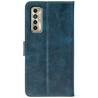 Чохол-книжка Crazy Horse Clasic для Tecno Camon 17P Dark Blue (Front)