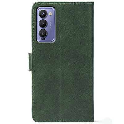 Чохол-книжка Crazy Horse Clasic для Tecno Camon 18 / 18P Dark Green (Front)