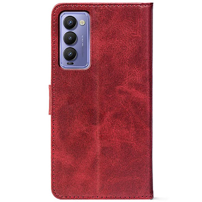 Чохол-книжка Crazy Horse Clasic для Tecno Camon 18 / 18P Red Wine (Front)