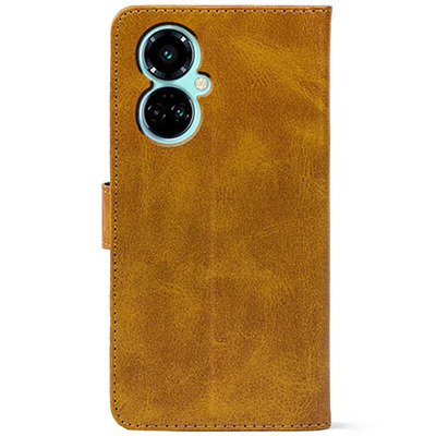 Чохол-книжка Crazy Horse Clasic для Tecno Camon 19 / 19 Pro Camel (Front)