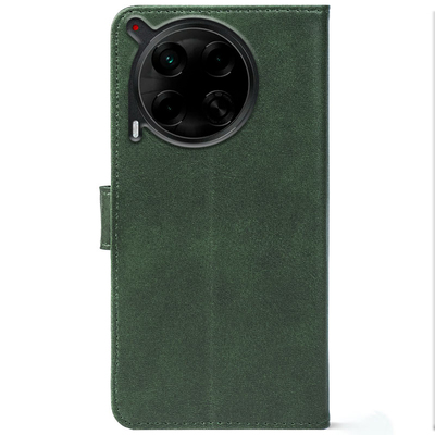 Чохол-книжка Crazy Horse Clasic для Tecno Camon 30 Dark Green (Front)