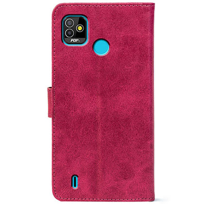 Чохол-книжка Crazy Horse Clasic для Tecno POP 5 Magenta (Front)