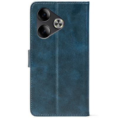 Чохол-книжка Crazy Horse Clasic для Tecno POVA 6 Dark Blue (Front)