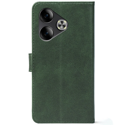 Чохол-книжка Crazy Horse Clasic для Tecno POVA 6 Dark Green (Front)