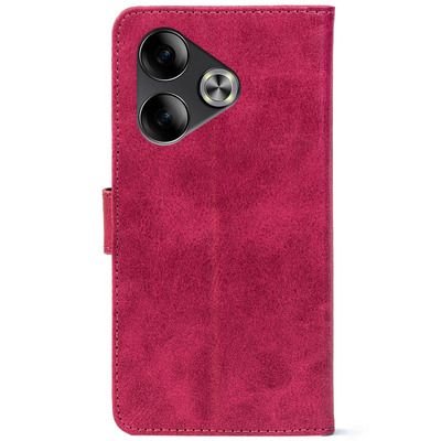 Чохол-книжка Crazy Horse Clasic для Tecno POVA 6 Magenta (Front)