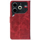 Чохол-книжка Crazy Horse Clasic для Tecno POVA 6 Neo Red Wine (Front)