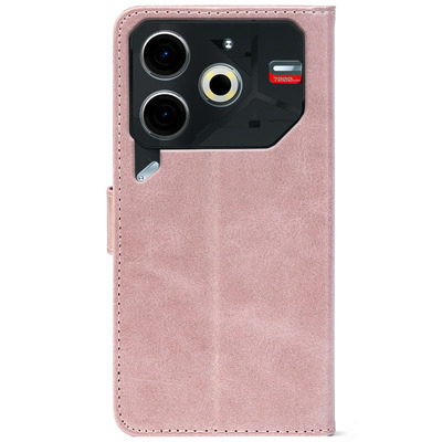 Чохол-книжка Crazy Horse Clasic для Tecno POVA 6 Neo Rose Gold (Front)