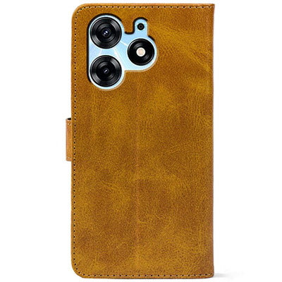 Чохол-книжка Crazy Horse Clasic для Tecno Spark 10 Pro Camel (Front)