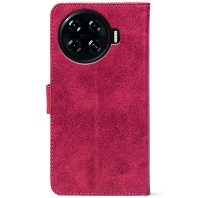 Чохол-книжка Crazy Horse Clasic для Tecno Spark 20 Pro Plus Magenta (Front)