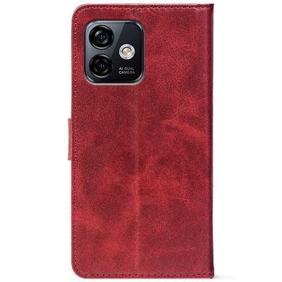 Чохол-книжка Crazy Horse Clasic для Ulefone Note 16 Pro Red Wine (Front)