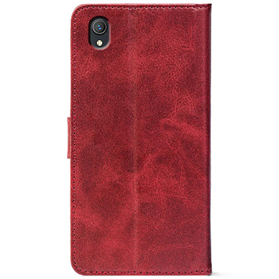 Чохол-книжка Crazy Horse Clasic для Vivo Y1S Red Wine (Front)