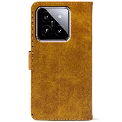 Чохол-книжка Crazy Horse Clasic для Xiaomi 14 Camel (Front)