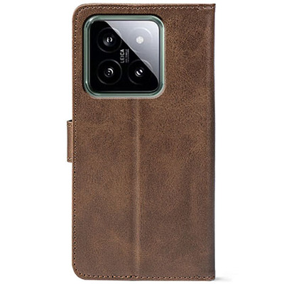 Чохол-книжка Crazy Horse Clasic для Xiaomi 14 Pro Brown (Front)