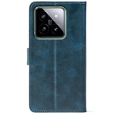 Чохол-книжка Crazy Horse Clasic для Xiaomi 14 Pro Dark Blue (Front)