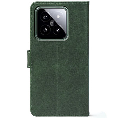 Чохол-книжка Crazy Horse Clasic для Xiaomi 14 Pro Dark Green (Front)