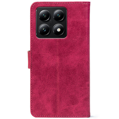 Чохол-книжка Crazy Horse Clasic для Xiaomi 14T Magenta (Front)