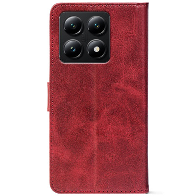 Чохол-книжка Crazy Horse Clasic для Xiaomi 14T Red Wine (Front)