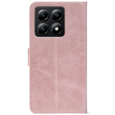 Чохол-книжка Crazy Horse Clasic для Xiaomi 14T Rose Gold (Front)