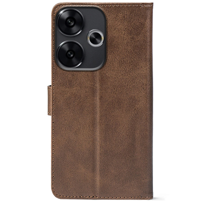 Чохол-книжка Crazy Horse Clasic для Xiaomi Poco F6 Brown (Front)