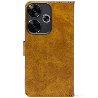 Чохол-книжка Crazy Horse Clasic для Xiaomi Poco F6 Camel (Front)