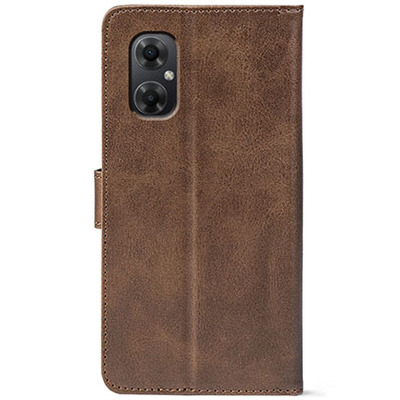 Чохол-книжка Crazy Horse Clasic для Xiaomi Poco M4 5G Brown (Front)