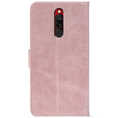 Чохол-книжка Crazy Horse Clasic для Xiaomi Redmi 8 Rose Gold (Front)