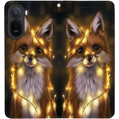 Чохол-книжка BoxFace для Xiaomi Redmi A7 Pro Лисичка в Гірляндах