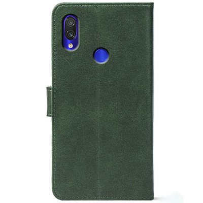 Чохол-книжка Crazy Horse Clasic для Xiaomi Redmi Note 7 Dark Green (Front)