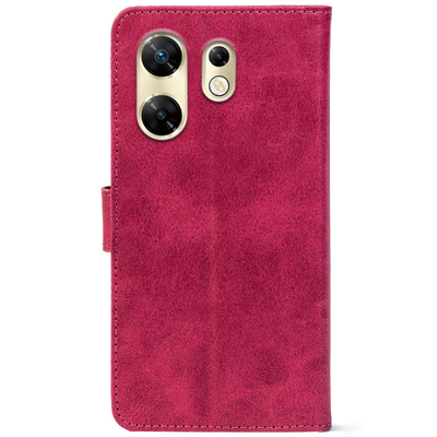 Чохол-книжка Crazy Horse Clasic для Infinix Zero 30 4G Magenta (Front)