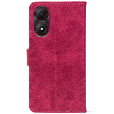 Чохол-книжка Crazy Horse Clasic для ZTE Blade A34 Magenta (Front)