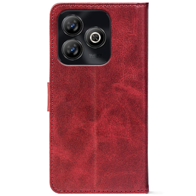 Чохол-книжка Crazy Horse Clasic для ZTE Blade A75 4G Red Wine (Front)