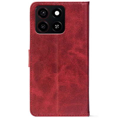 Чохол-книжка Crazy Horse Clasic для ZTE Blade A35 Red Wine (Front)