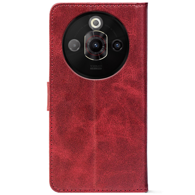 Чохол-книжка Crazy Horse Clasic для Nubia Focus Pro Red Wine (Front)