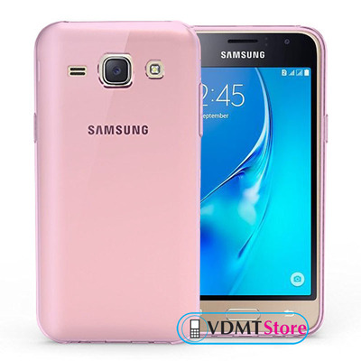 Чехол Ultra Clear Soft Case 0,3мм Samsung J120 Galaxy J1 (2016) Розовый