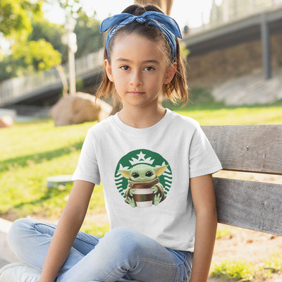 Футболка Baby Yoda - Starbucks