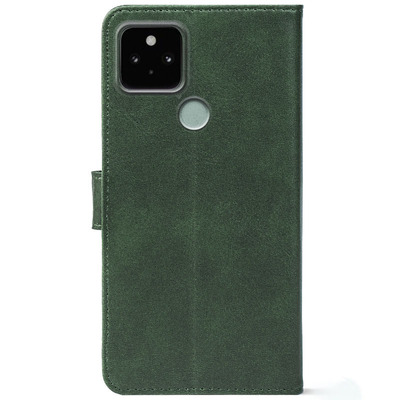 Чохол-книжка Crazy Horse Clasic для Google Pixel 5A Dark Green (Front)